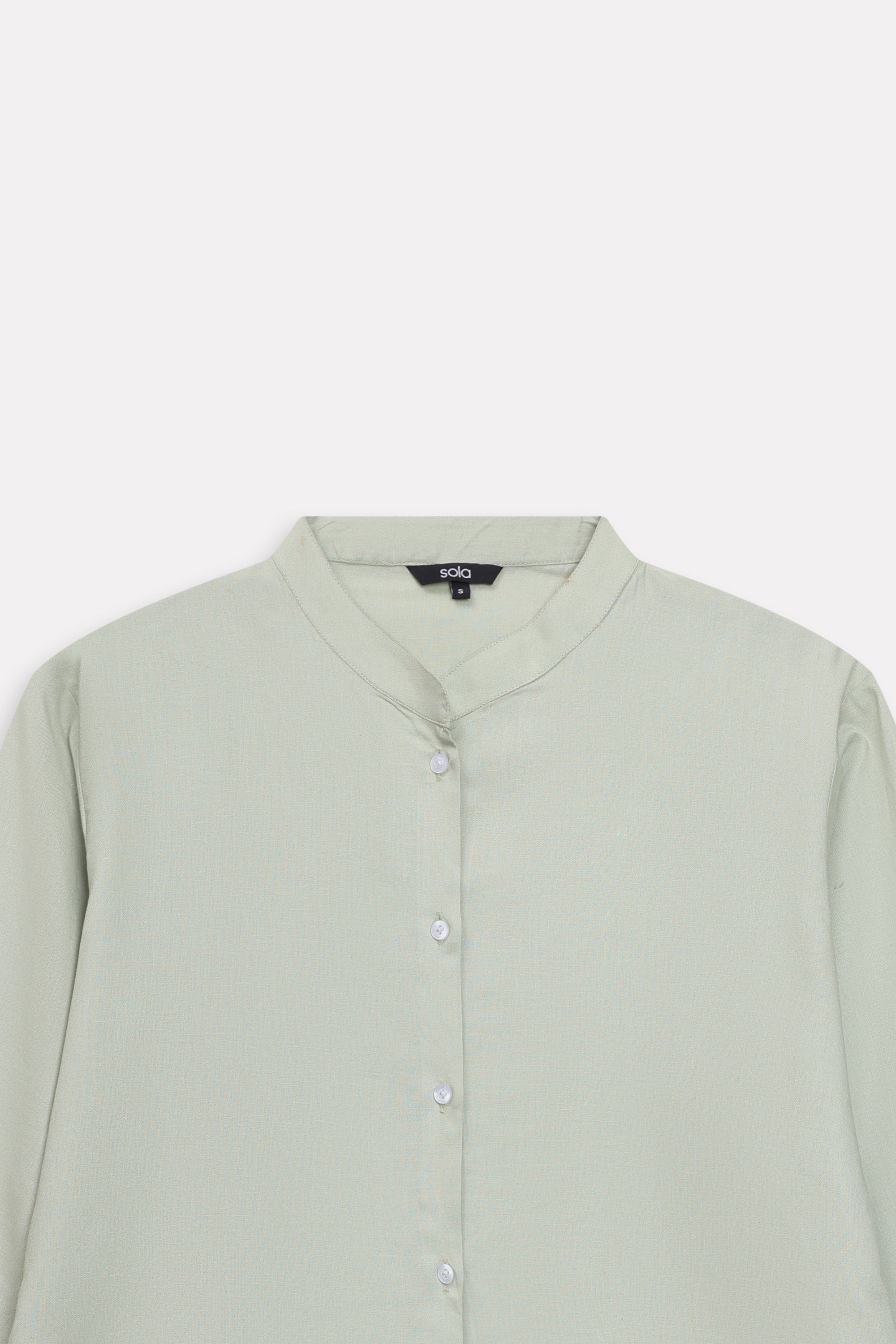 Additional view of the mint green loop & lounge top, by SOLA Pakistan.