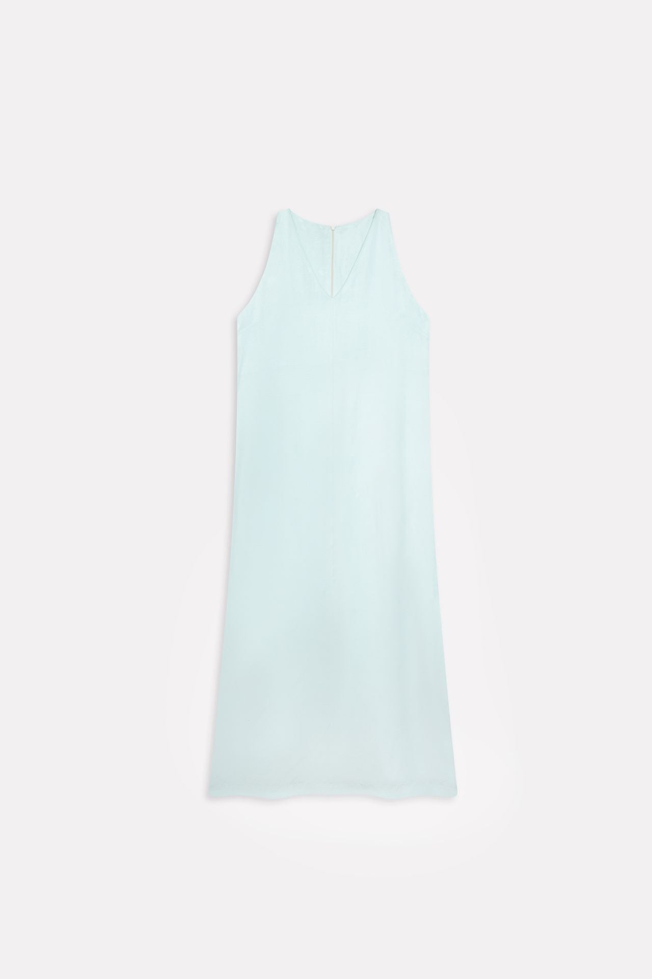 Flat lay of the mint green lyocell slip maxi dress, by SOLA Pakistan.