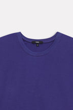 Additional view of the navy cap sleeve t-shirt, by SOLA Pakistan.