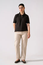 Women Straight Pant - Beige