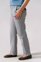 Women Straight Pant - Mid Grey