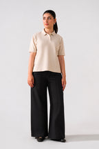 Women Wide Leg Pant - Black