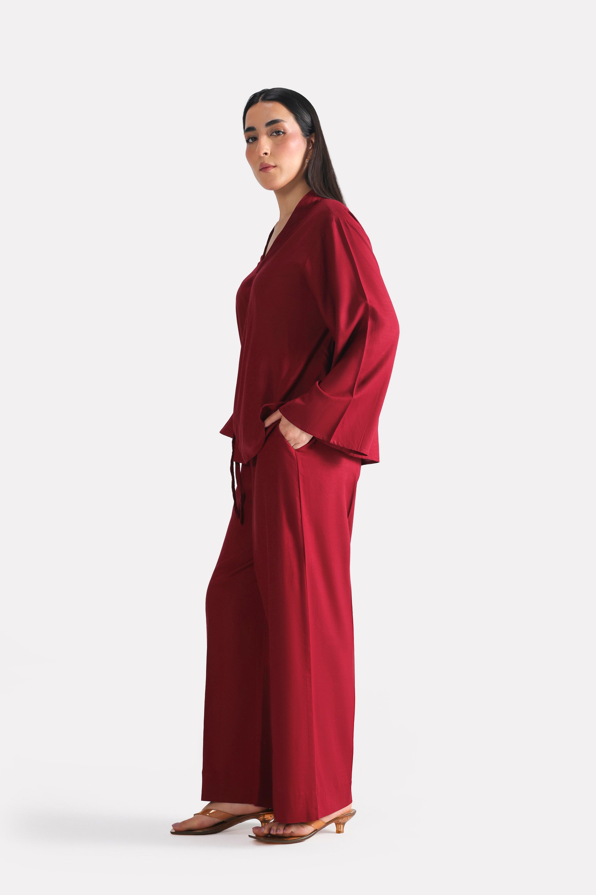 Wrap way Bottom - Maroon