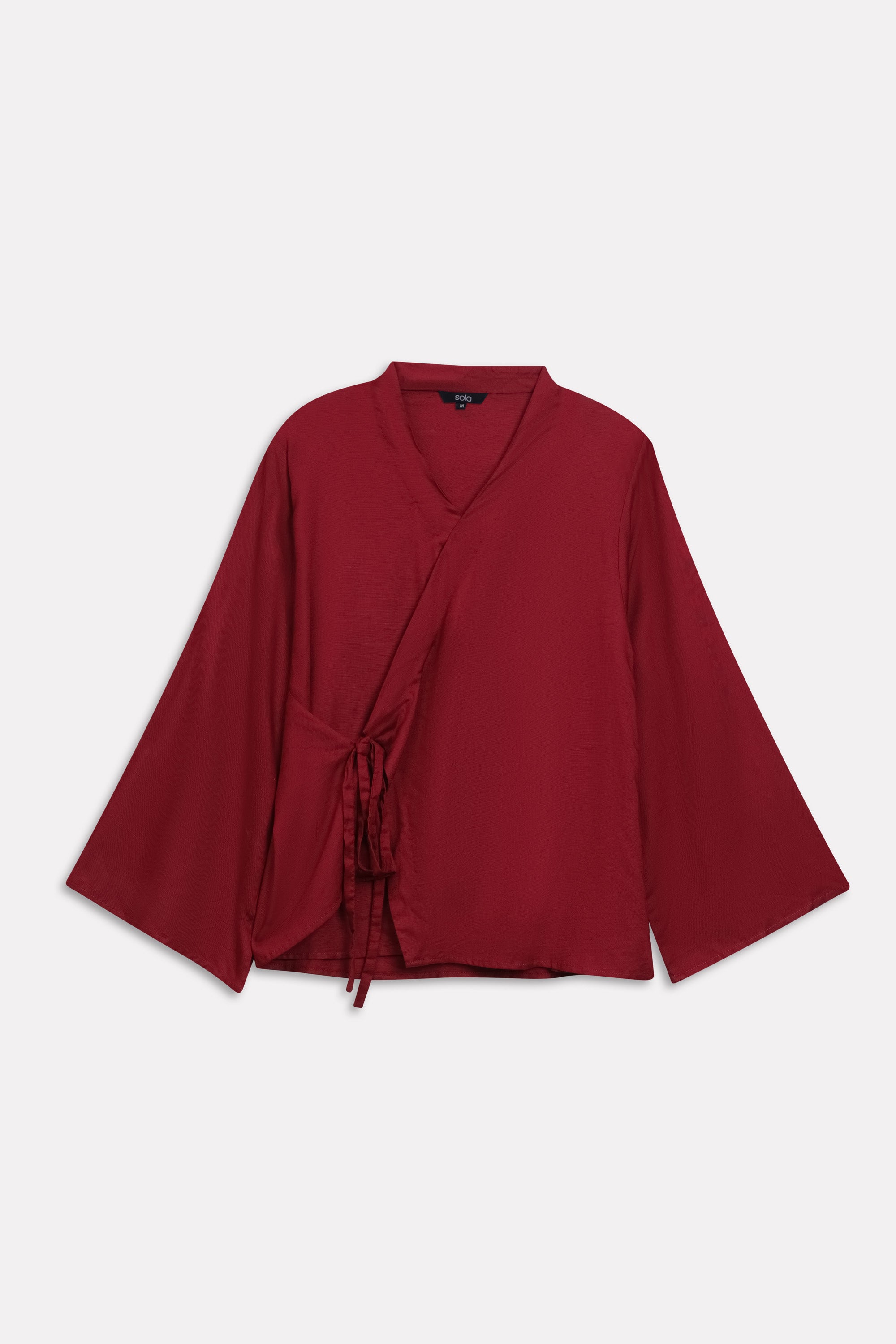 Wrap way Top - Maroon