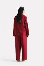 Wrap way Top - Maroon
