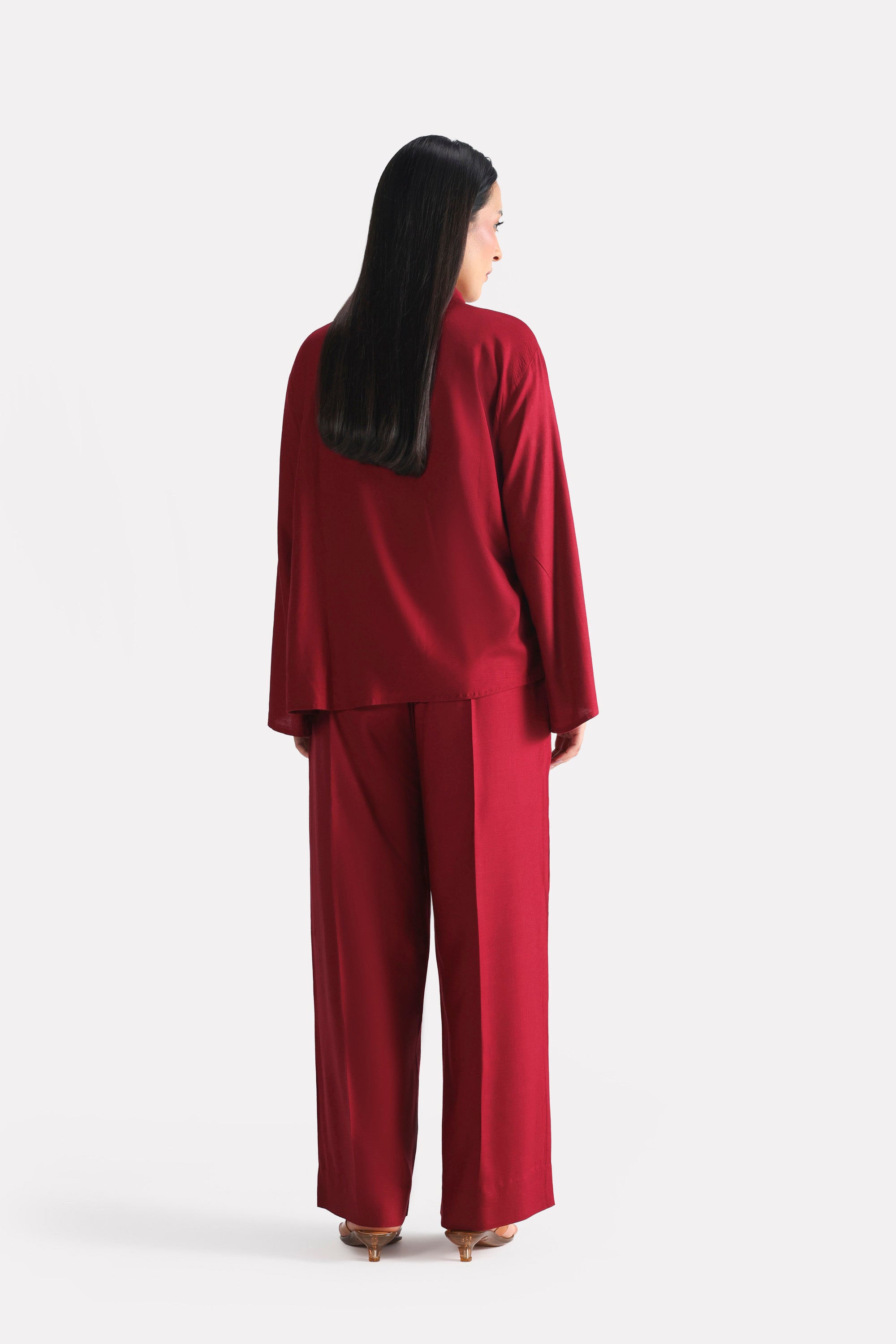Wrap way Top - Maroon